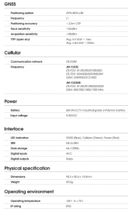 VL03 SPECIFICATION